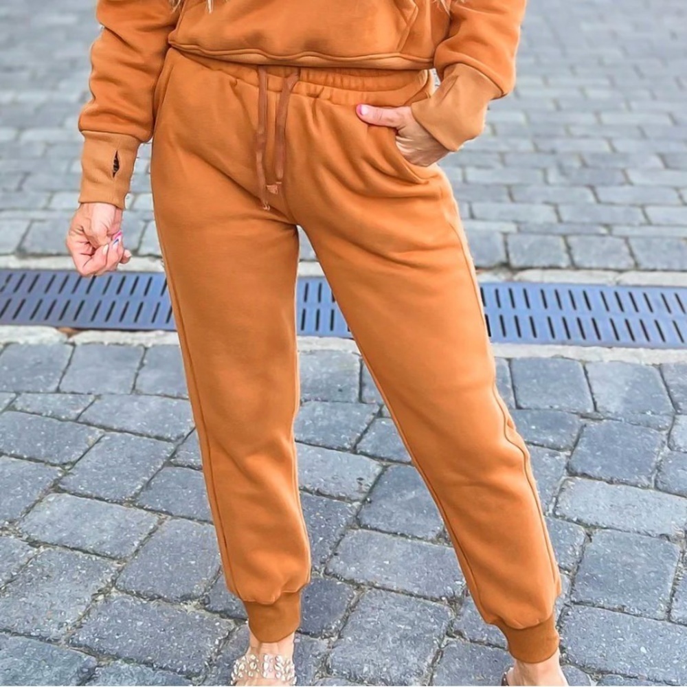 Women's Tan Jogger Pants